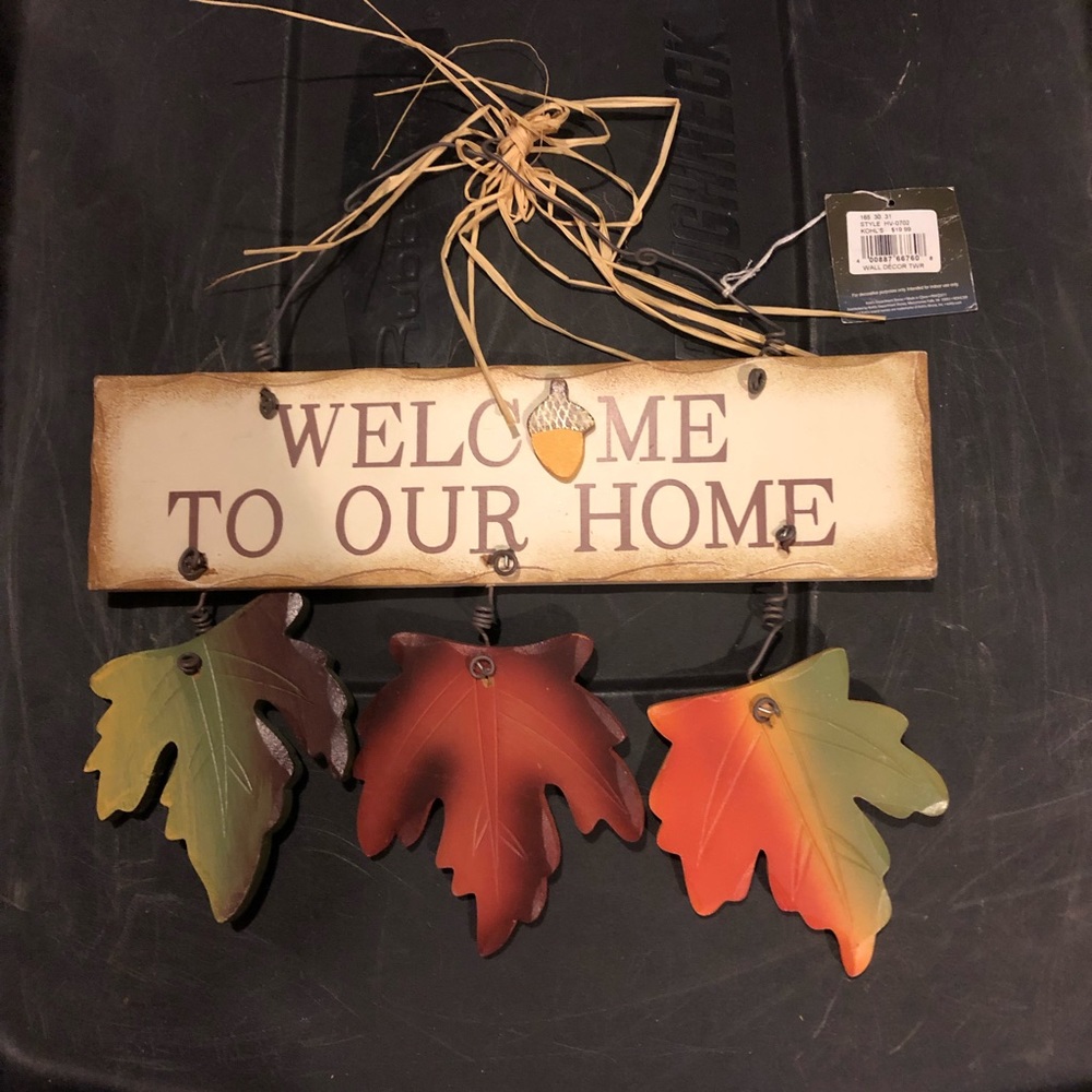Brand new welcome sign